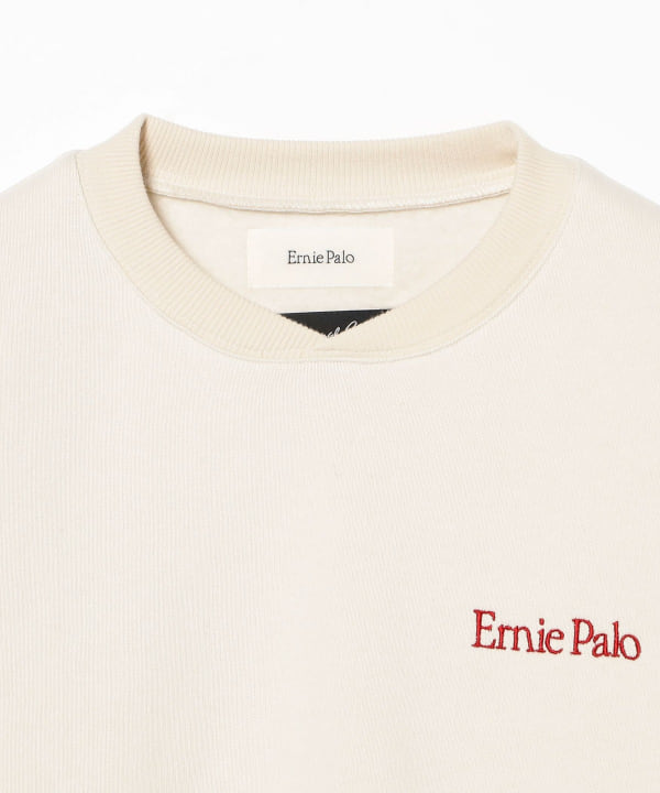 Ernie palo アーニーパロ　スウェット　オートミール　刺繍 International Gallery BEAMS（インターナショナルギャラリー ビームス