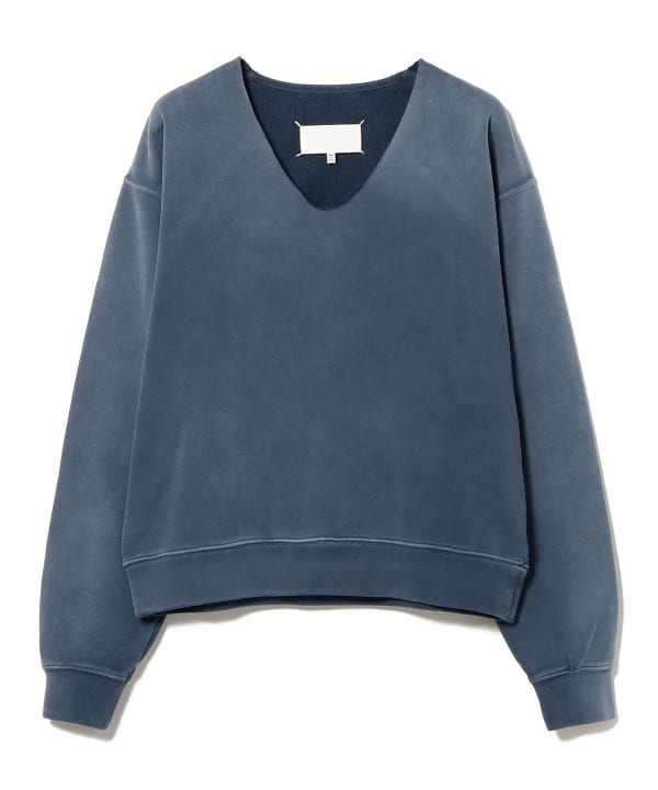 Maison Margiela / washed Vネック スウェット
