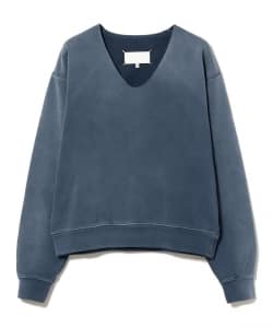 Maison Margiela / washed Vネック スウェット
