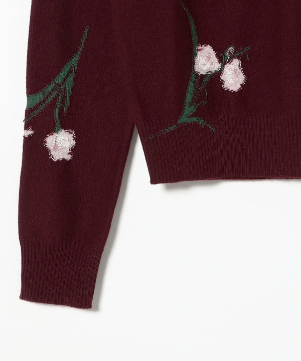 ERDEM / フローラル ポロ ニット