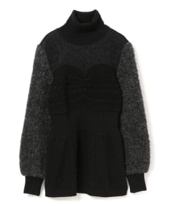 【ショップ限定商品】leur logette / ミックスニット タートルネック