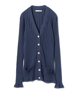 AKANE UTSUNOMIYA / トタンリブ Vネック カーディガン
