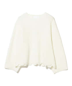 Mame Kurogouchi / スカラップ カット ニットプルオーバー