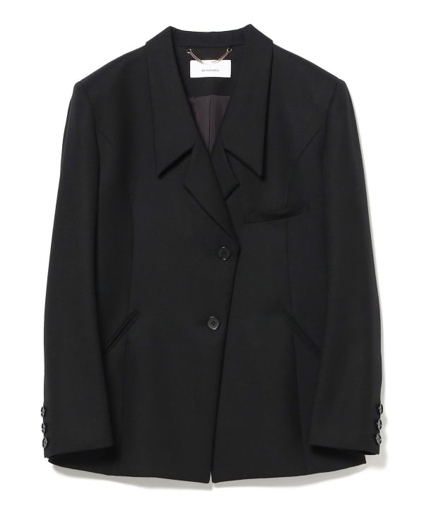 ★現行 麻100%★ BEAMS+ エンジニアジャケット ドーナツボタン L ☆現行 麻100%☆ BEAMS+ エンジニアジャケット ドーナツボタン L