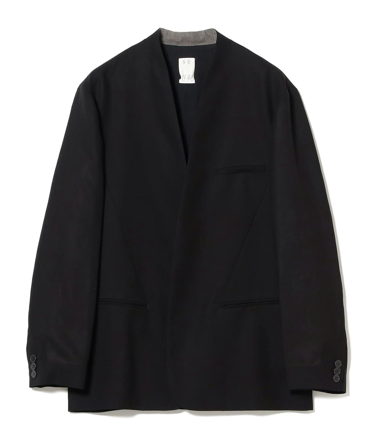 seya セヤ　ノーカラー　ジャケット　春夏 International Gallery BEAMS（インターナショナルギャラリー