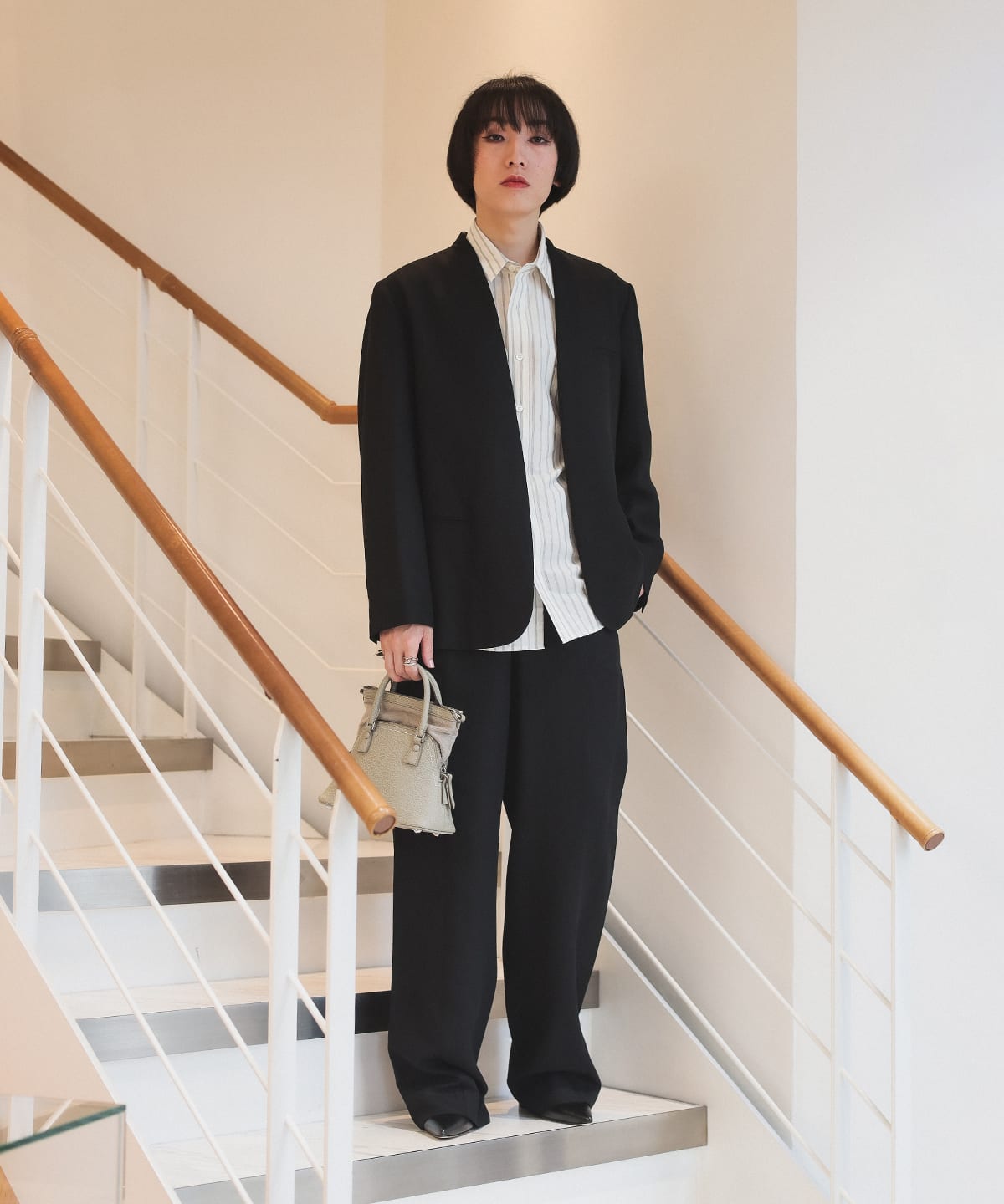 seya セヤ　ノーカラー　ジャケット　春夏 International Gallery BEAMS（インターナショナルギャラリー