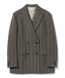 COATE / ストライプ 4ボタン ダブルジャケット