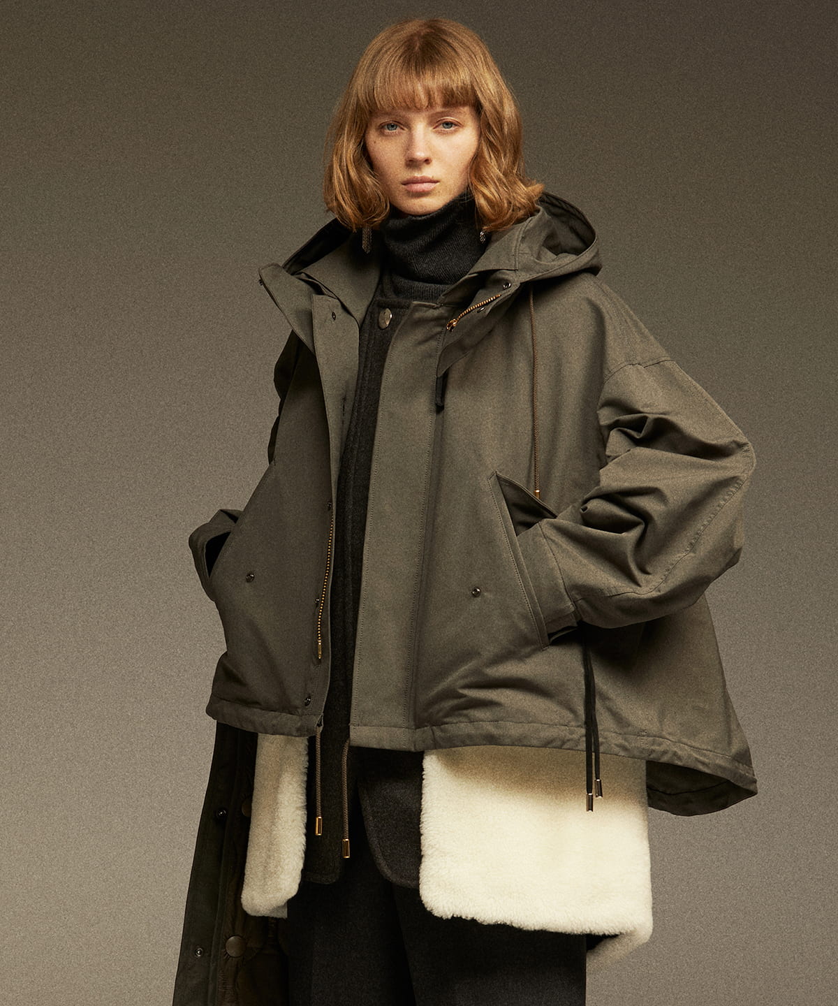 美品✨ザ・リラクス 22FW 3way ロングモッズコート ライナーオフ