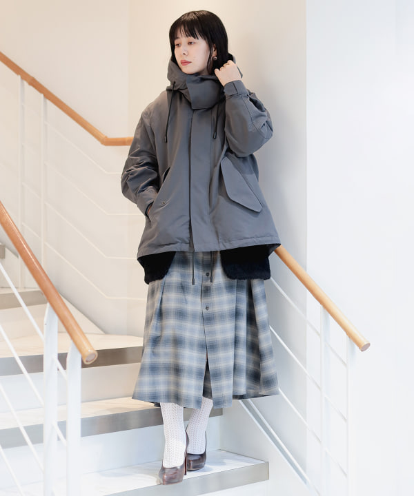 お値下げ　THE RERASのモッズコート フード付き THE RERACS ザ リラクス ロング モッズコート RECT-175 モッズパーカー