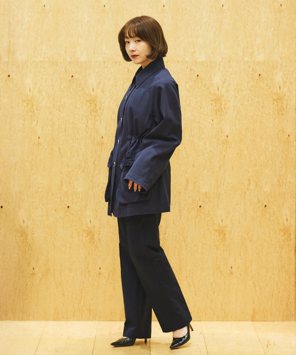 E-clat エイココンドウ 刺繍　ブラウスジャケット 二点エイココンドウ 七分袖薄地夏ジャケット E-clat未使用シフォン