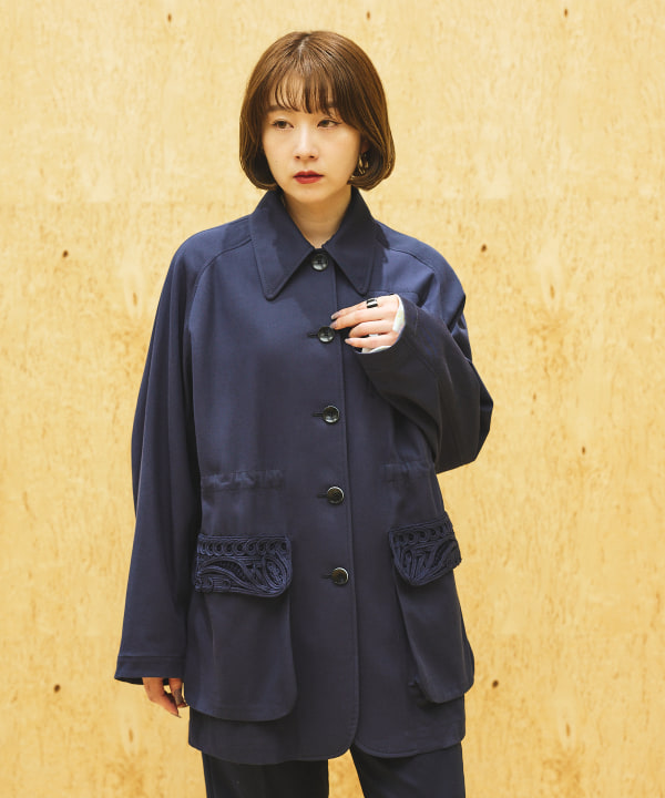入手困難!!! 高級藍染 刺子 ジャケット ブルゾン ネイビー L コットン 藍染フランス人職人刺し子ジャケット – Badbowl