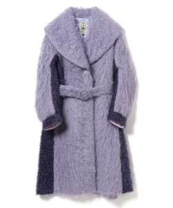 leur logette / シャギー ベルテッドコート