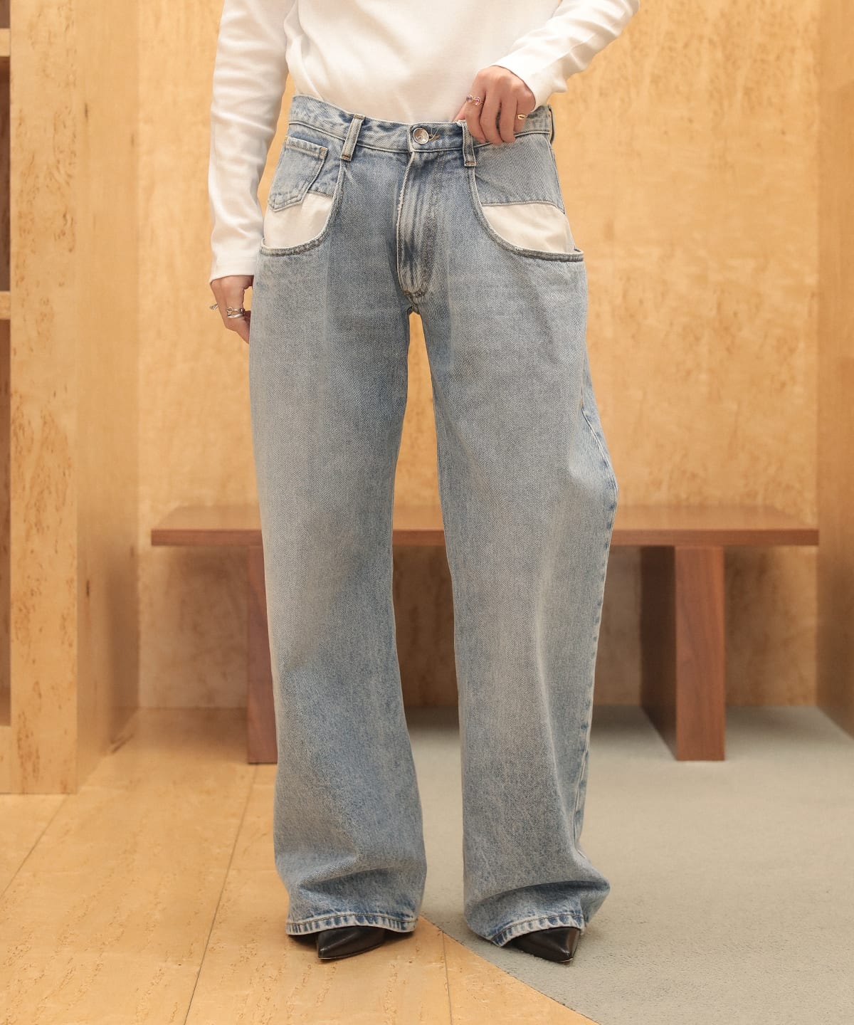 Maison Margiela / ルーズポケット デニムパンツ International Gallery BEAMS（インターナショナルギャラリー