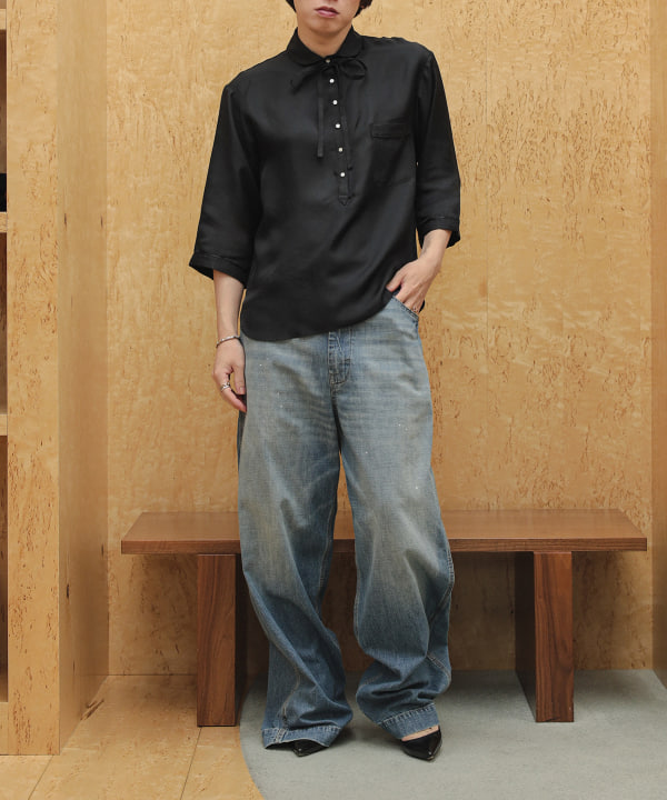 〈WOMEN〉Maison Margiela / ワイドレッグ デニム 　BEAMS STAFF : H163 Size : 38