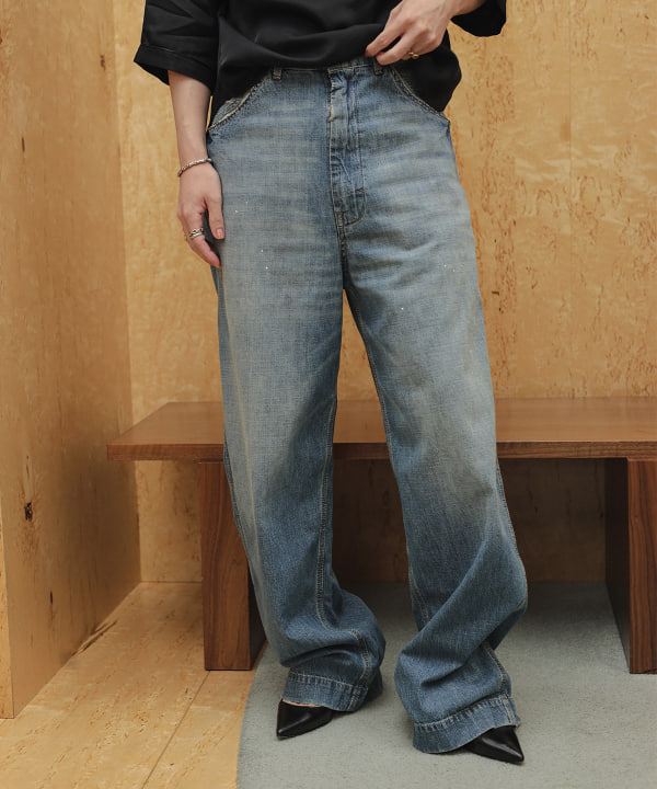 〈WOMEN〉Maison Margiela / ワイドレッグ デニム 　BEAMS STAFF : H163 Size : 38