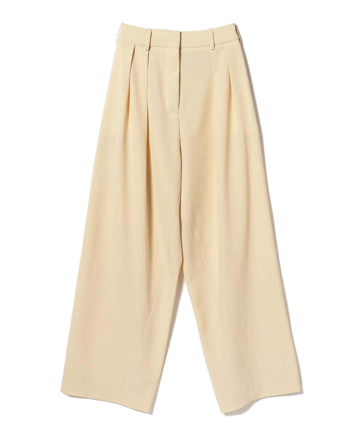 sera / Wプリーツ トラウザー パンツ WOMEN LIGHT YELLOW 34 sera / Wプリーツ トラウザー パンツ WOMEN LIGHT YELLOW 34