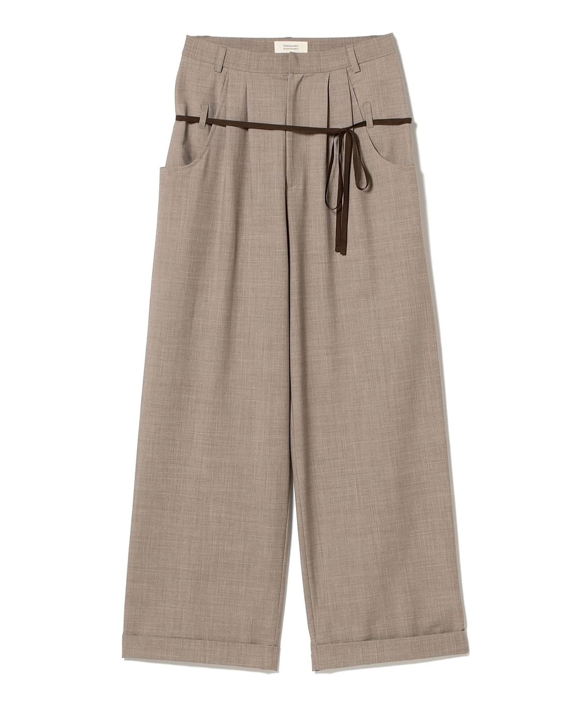 RENAISSANCE RENAISSANCE / N. Y トラウザーズ パンツ WOMEN BROWN 36