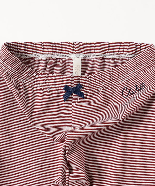 CARO EDITIONS / ボーダー リボン パンツ