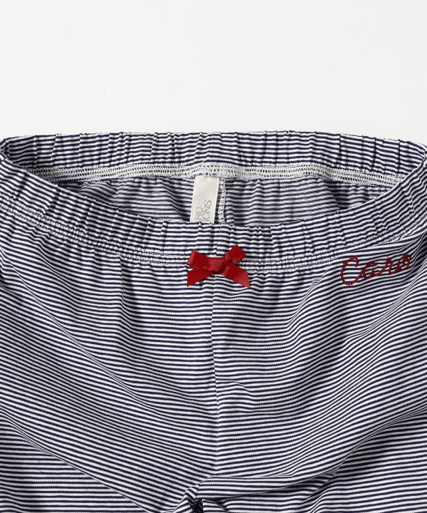 CARO EDITIONS / ボーダー リボン パンツ