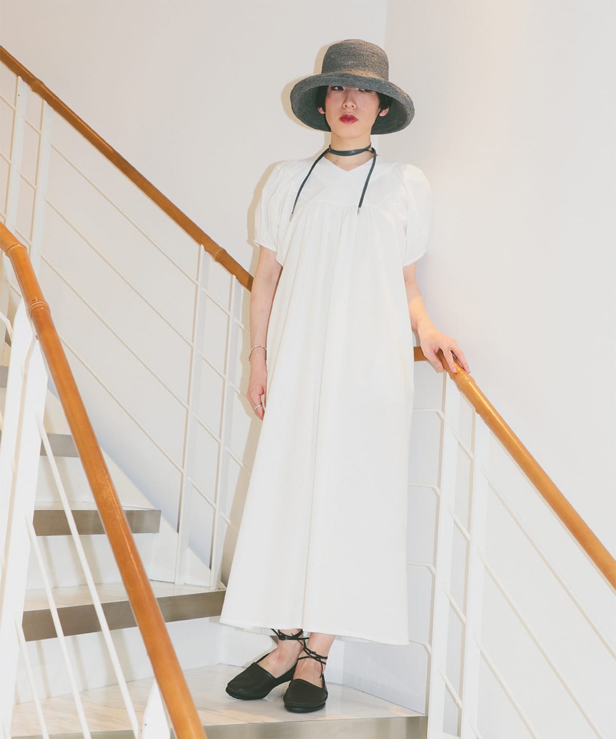 Les vacances d'Irina レ ヴァカンス デイリーナ / Mo コットンドレス ワンピース WOMEN WHITE ONE SIZE Les vacances d'Irina レ ヴァカンス デイリーナ / Mo コットンドレス ワンピース WOMEN WHITE ONE SIZE