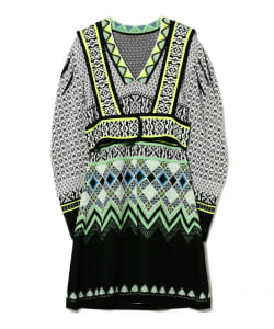 ▲Mame Kurogouchi / フェアアイル ニットドレス