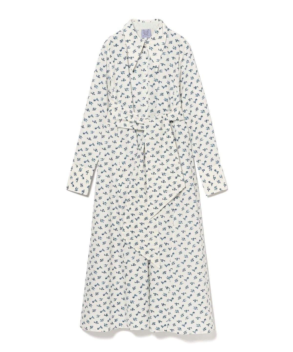 Thierry Colson / ALCESTE フラワー シャツドレス ワンピース WOMEN DELFT BLUE S Thierry Colson / ALCESTE フラワー シャツドレス ワンピース WOMEN DELFT BLUE S