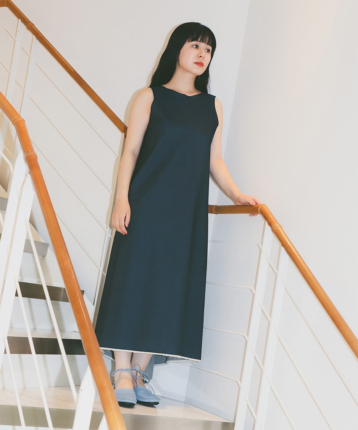 seya. セヤ / temple ドレス ワンピース WOMEN INDIGO DYE 1 seya. セヤ / temple ドレス ワンピース WOMEN INDIGO DYE 1
