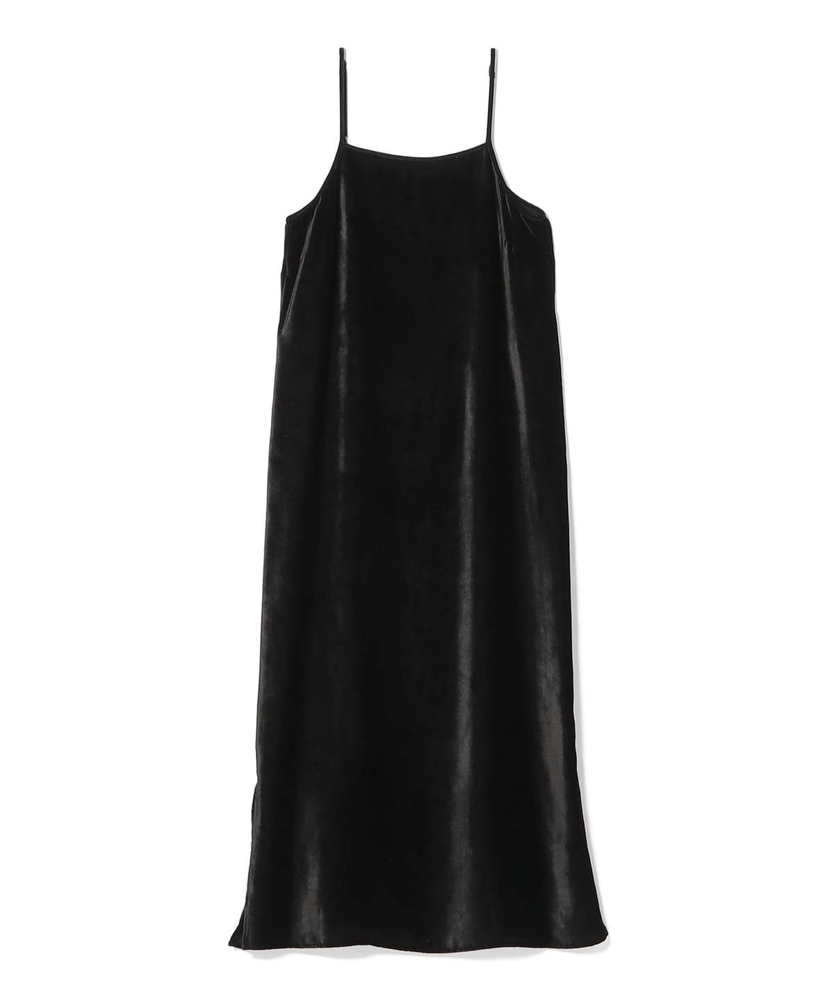 COMOLI コモリ / ベロア キャミソール ドレス ワンピース WOMEN BLACK 1 COMOLI コモリ / ベロア キャミソール ドレス ワンピース WOMEN BLACK 1