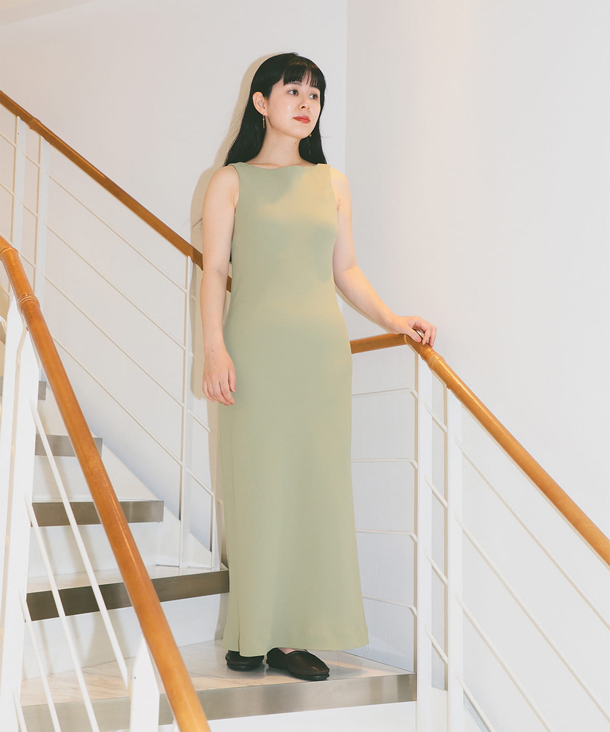 Mark Kenly Domino Tan / ボートネック シフト ドレス ワンピース WOMEN MATCHA 36 Mark Kenly Domino Tan / ボートネック シフト ドレス ワンピース WOMEN MATCHA 36