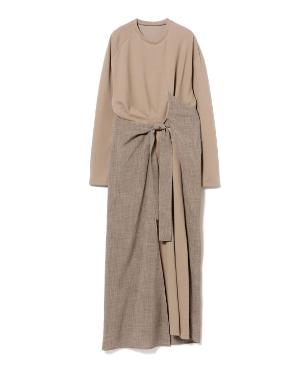 レア★新品⬛︎DEAN&DELUCA⬛︎BEAMS⬛︎割烹着ドレス⬛︎コラボ⬛︎ワンピース 組曲 L(クミキョク エル)の【KUMIKYOKU NAVY】コンフォータブル