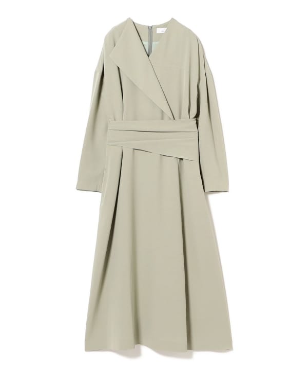 レア★新品⬛︎DEAN&DELUCA⬛︎BEAMS⬛︎割烹着ドレス⬛︎コラボ⬛︎ワンピース 組曲｜【KUMIKYOKU NAVY】コンフォータブルドレープ レース襟