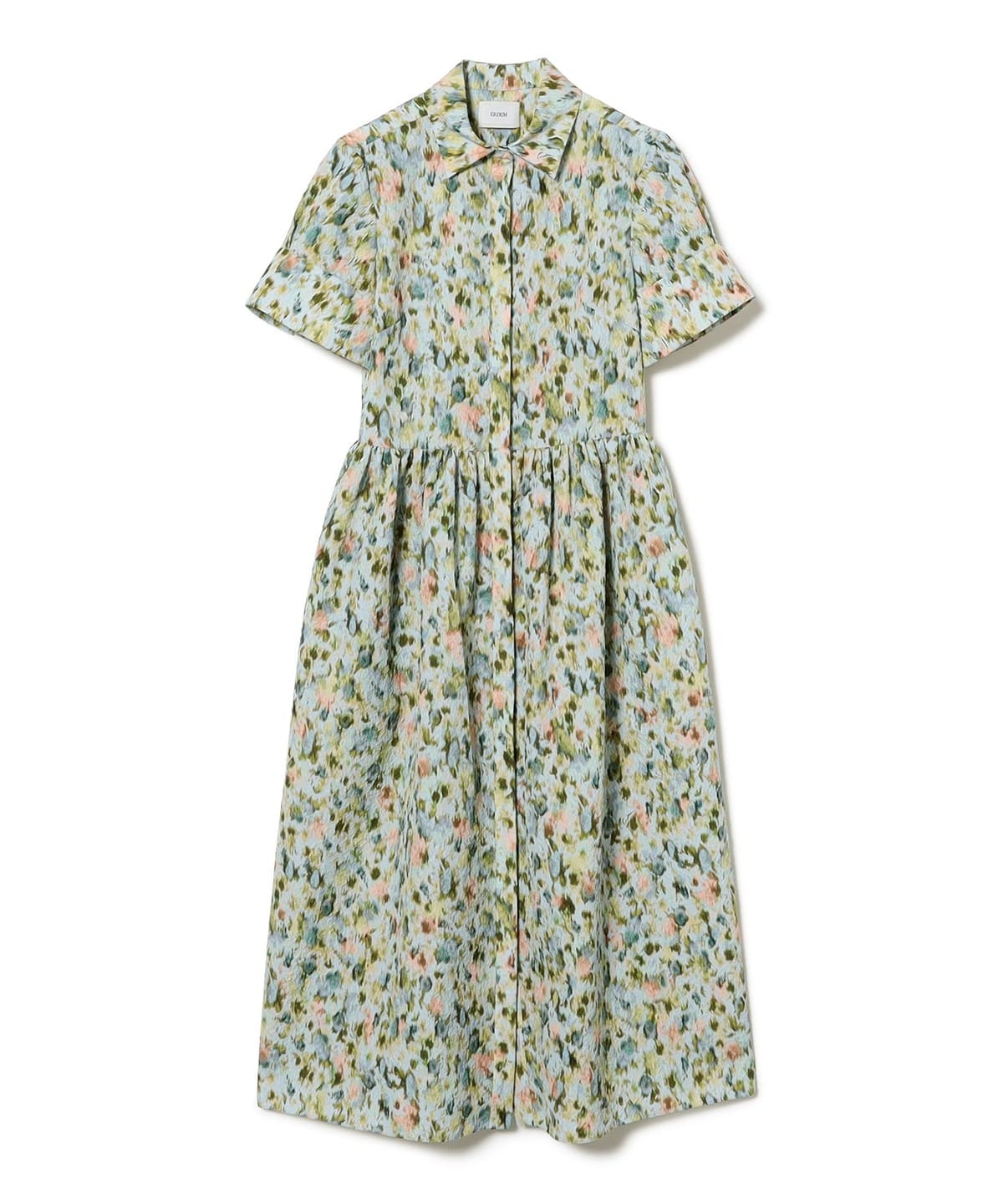 ERDEM アーデム / ローズプリント シャツドレス ワンピース WOMEN PALE CERULEAN UK6 ERDEM アーデム / ローズプリント シャツドレス ワンピース WOMEN PALE CERULEAN UK6