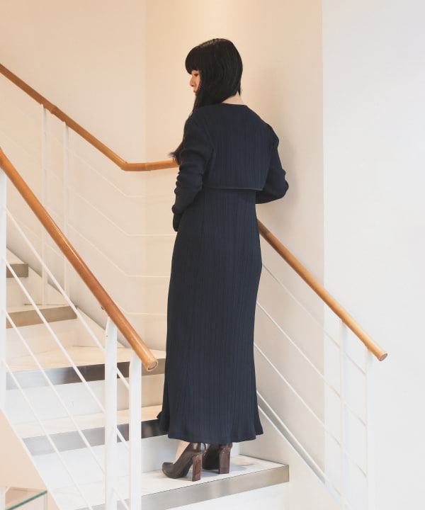 2way✨Mame Kurogouchi ワンピース ランダムリブドレス mamekurogouchi ランダムリブ2wayドレス Mame Kurogouchi