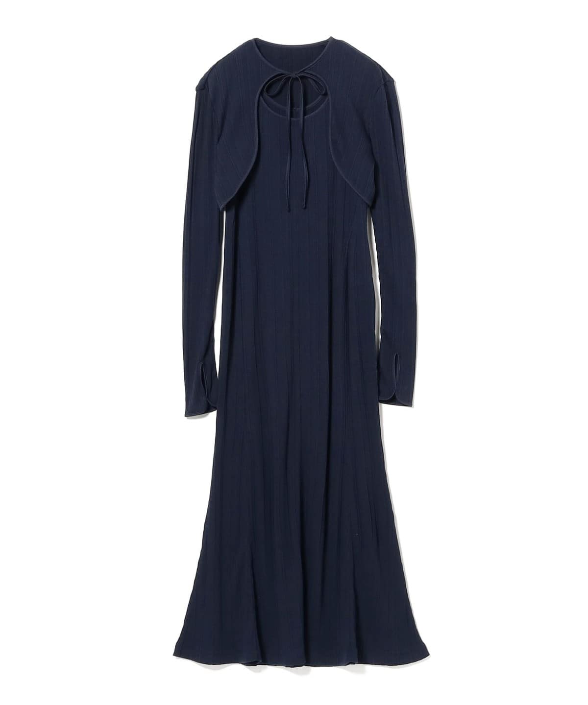 2way✨Mame Kurogouchi ワンピース ランダムリブドレス International Gallery BEAMS（インターナショナルギャラリー