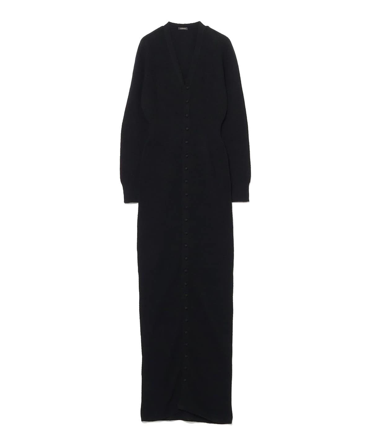 COMOLI コモリ / ヤク ロング ニットドレス ワンピース WOMEN BLACK 1
