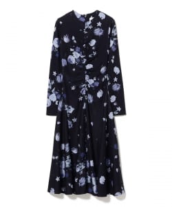 ERDEM / フラワープリント ギャザードレス