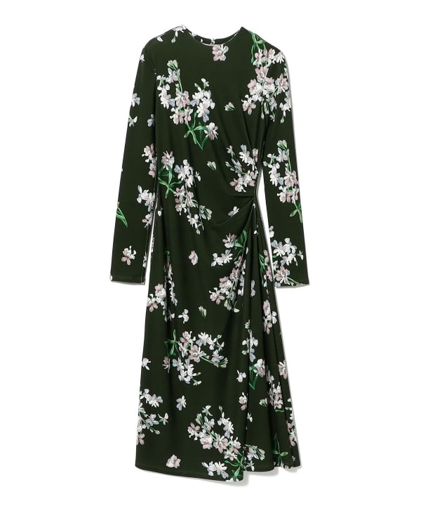 ERDEM / フローラル ポンチ ロングスリーブ ドレス
