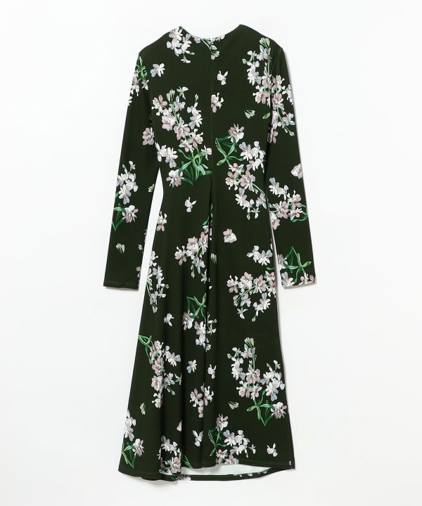 ERDEM / フローラル ポンチ ロングスリーブ ドレス