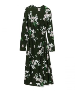 ERDEM / フローラル ポンチ ロングスリーブ ドレス