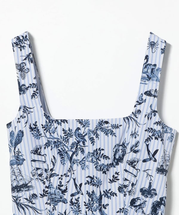 ERDEM / フラワー ストライプ サンドレス