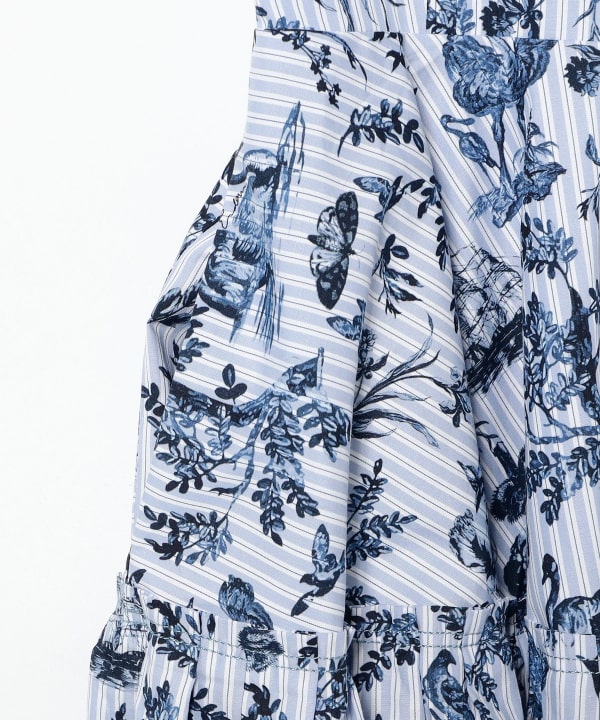 ERDEM / フラワー ストライプ サンドレス