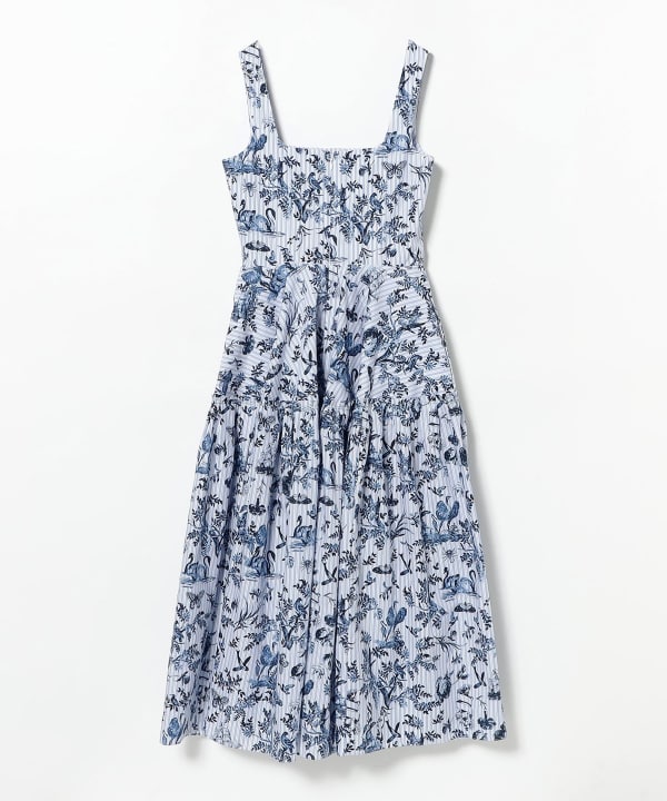 ERDEM / フラワー ストライプ サンドレス