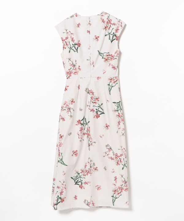 ERDEM / フローラル ドレープ ドレス