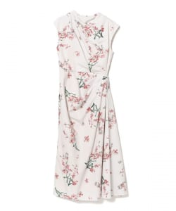 ERDEM / フローラル ドレープ ドレス