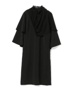 AKIRANAKA / シフォン アシンメトリードレープ ドレス