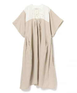 DOU BOCHI Eric Bergere / リネン バイカラー ヨーク ワンピース