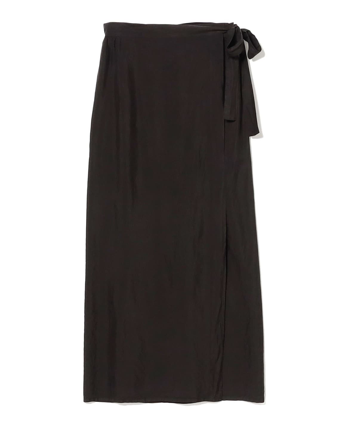 COMOLI コモリ / シルク ラップ スカート スカート WOMEN BLACK 0 COMOLI コモリ / シルク ラップ スカート スカート WOMEN BLACK 0