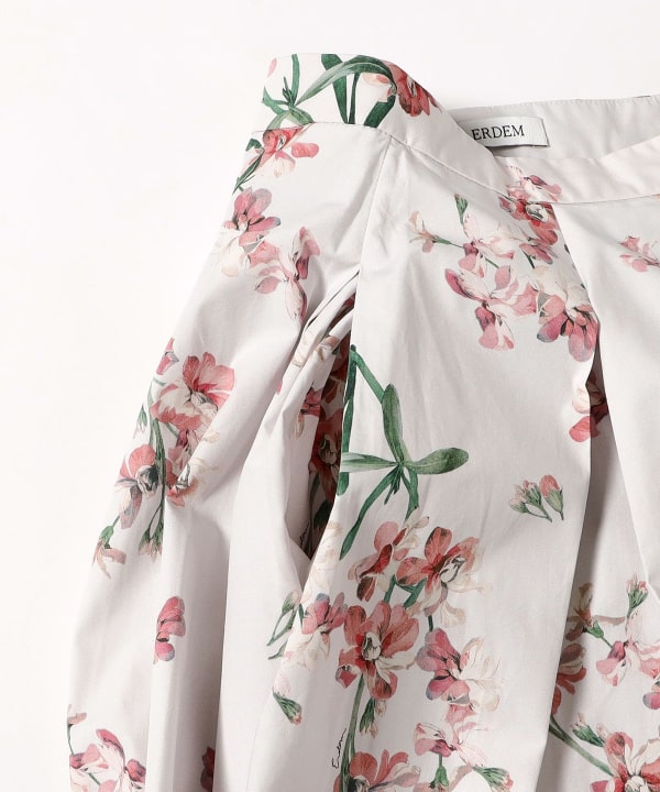 ERDEM / フラワー プリーツ スカート