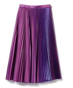 AKIRA NAKA / サテン プリーツスカート