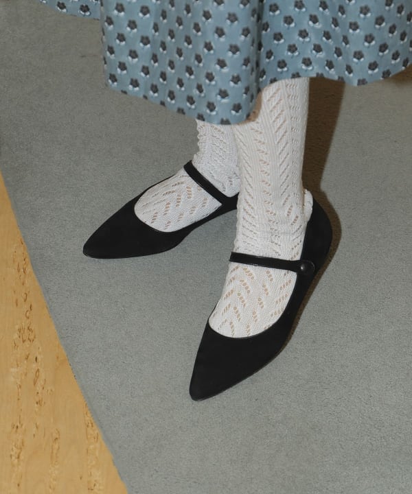 MANOLO BLAHNIK / KULOGLU スエード メリージェーン
